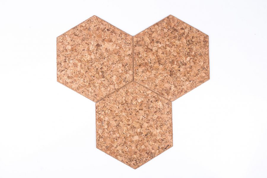 Kork Platten Hexagon Dekorativ