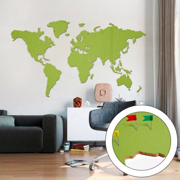 Mapa svijeta velika zelena