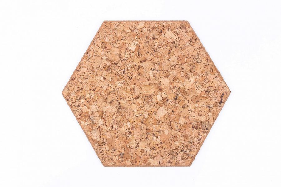 Kork Platten Hexagon Dekorativ
