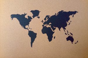 Zemljovid karte svijeta 915mmx610mmx5mm