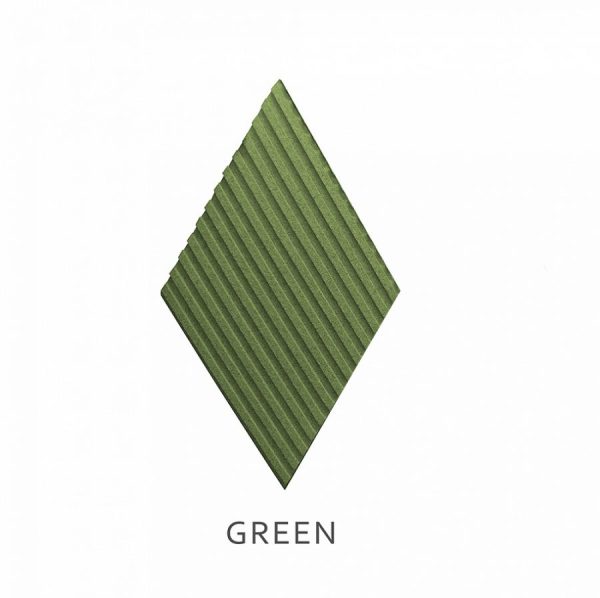 3D Zidne ploče Stripe Zelene